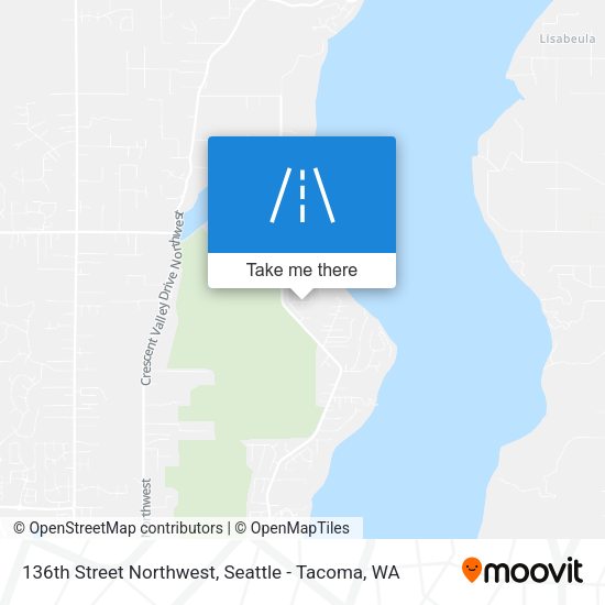 136th Street Northwest map