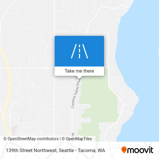 139th Street Northwest map