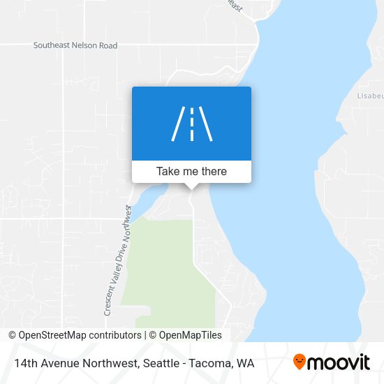 14th Avenue Northwest map