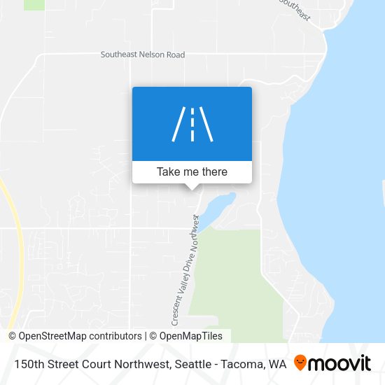 150th Street Court Northwest map