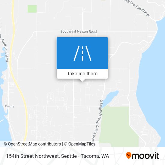 154th Street Northwest map