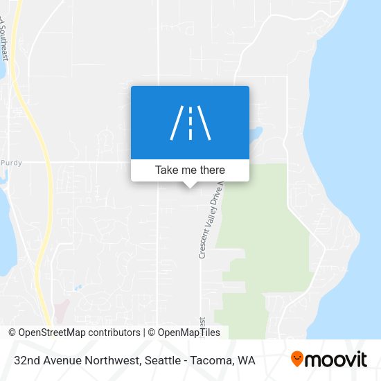 32nd Avenue Northwest map