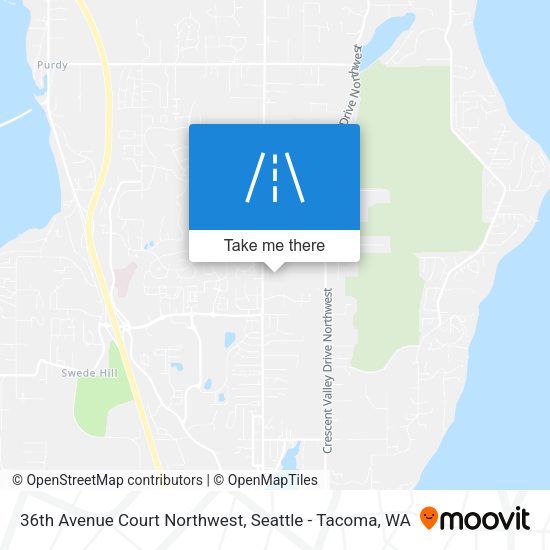 36th Avenue Court Northwest map