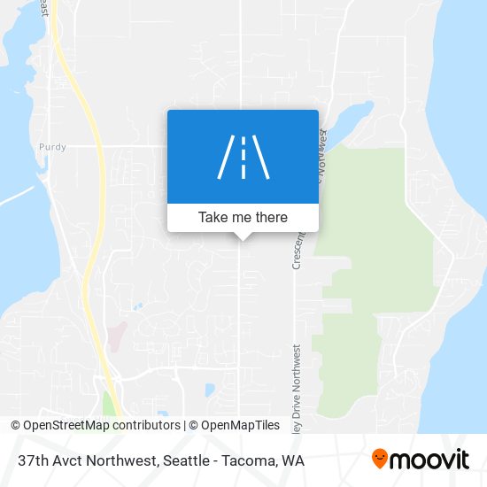 37th Avct Northwest map