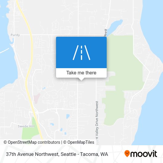 37th Avenue Northwest map