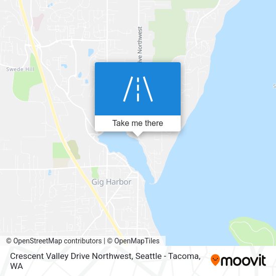 Crescent Valley Drive Northwest map