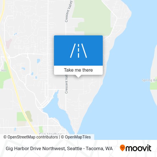 Gig Harbor Drive Northwest map
