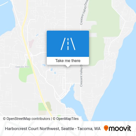 Mapa de Harborcrest Court Northwest