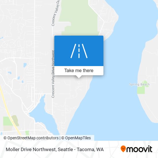 Moller Drive Northwest map