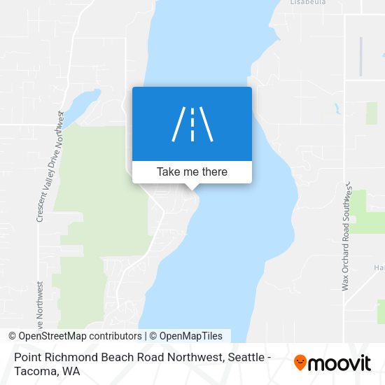 Point Richmond Beach Road Northwest map