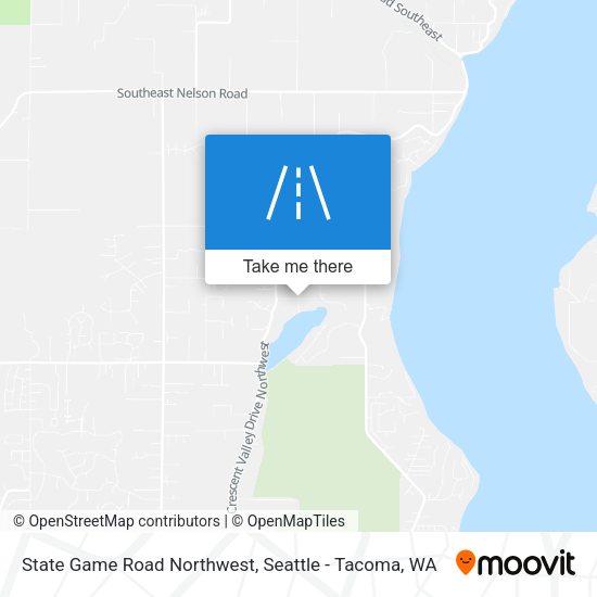 State Game Road Northwest map