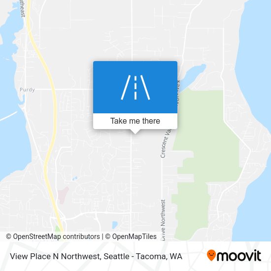 View Place N Northwest map