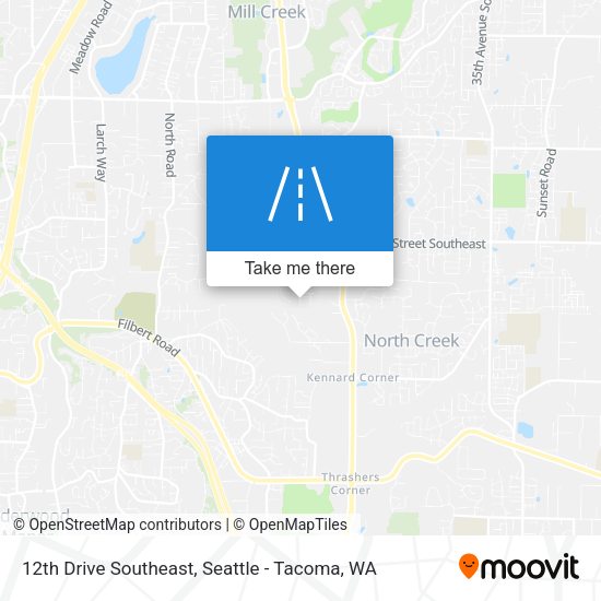 12th Drive Southeast map