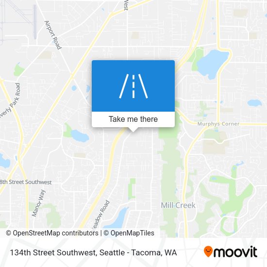 134th Street Southwest map