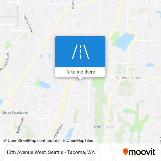 13th Avenue West map