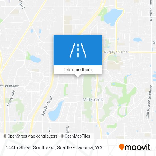 144th Street Southeast map