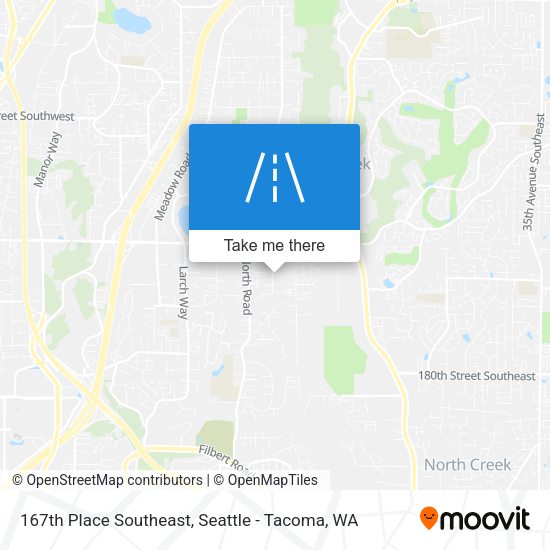 Mapa de 167th Place Southeast