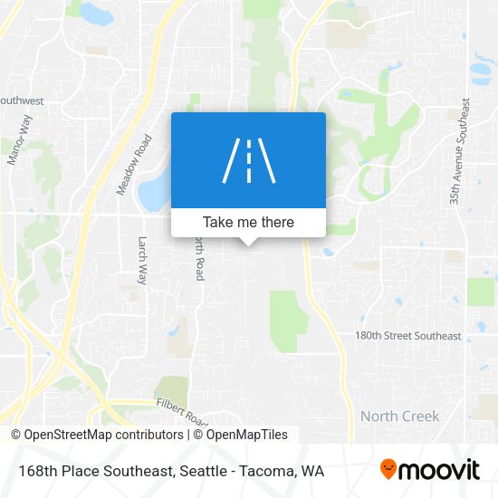 Mapa de 168th Place Southeast
