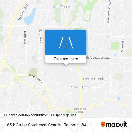 Mapa de 185th Street Southeast
