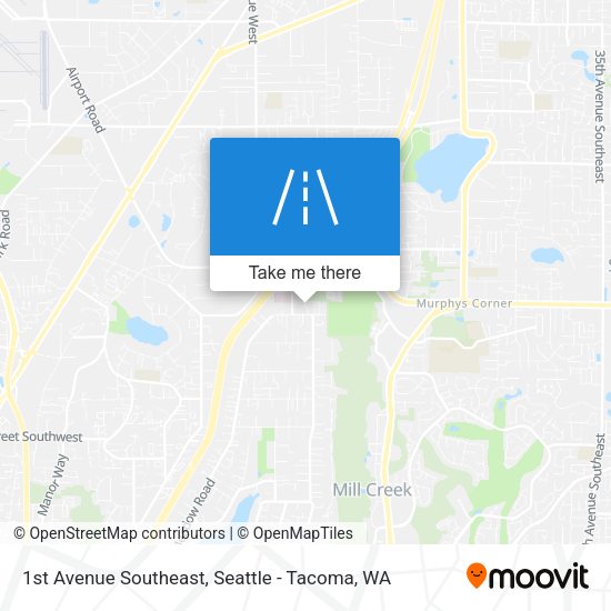 1st Avenue Southeast map