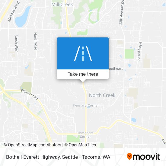 Bothell-Everett Highway map