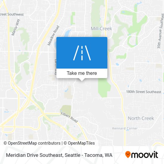 Meridian Drive Southeast map