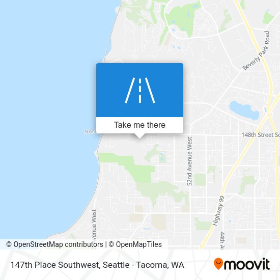 147th Place Southwest map
