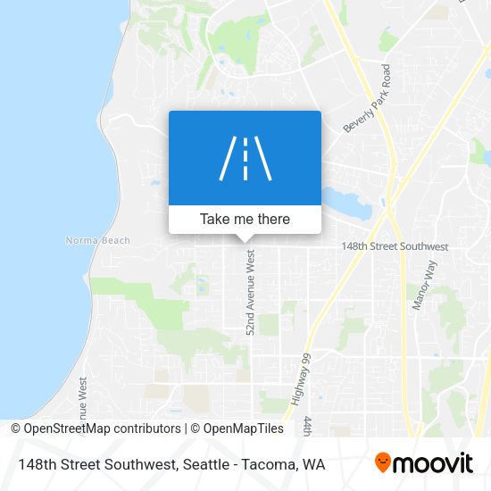 148th Street Southwest map