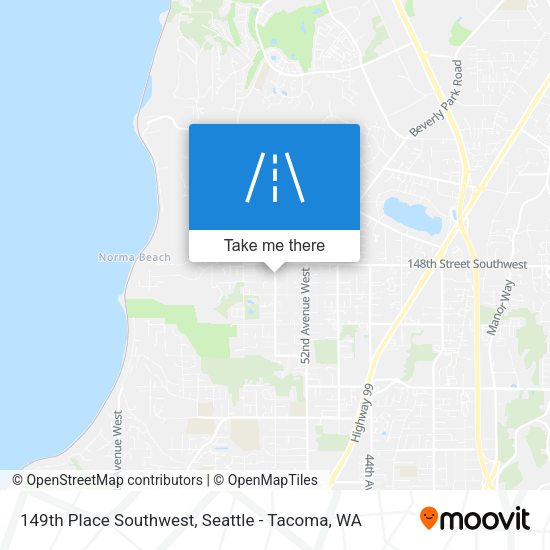Mapa de 149th Place Southwest