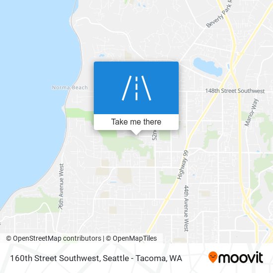 160th Street Southwest map