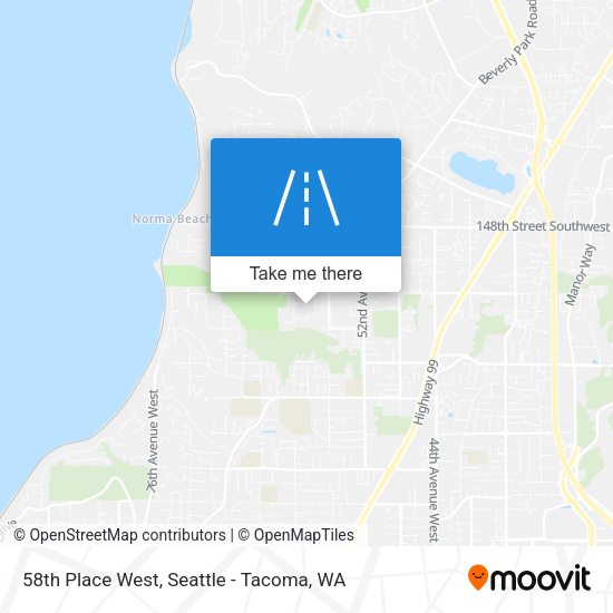 Mapa de 58th Place West