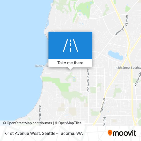 61st Avenue West map