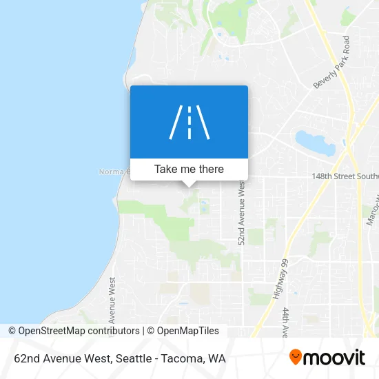 Mapa de 62nd Avenue West