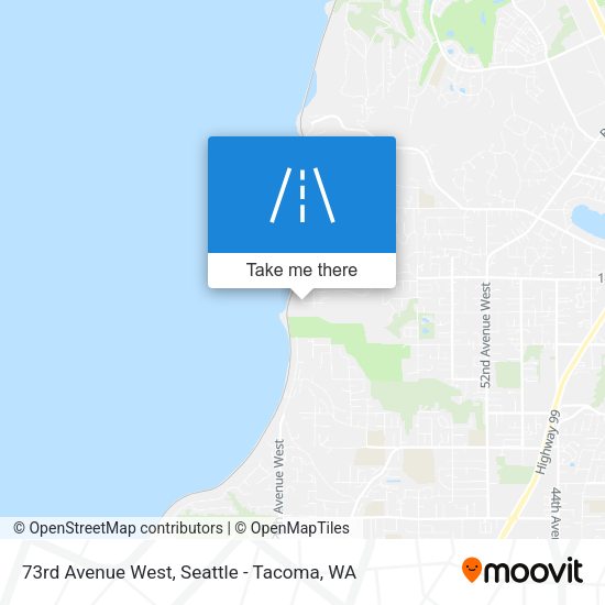 73rd Avenue West map