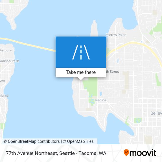 77th Avenue Northeast map