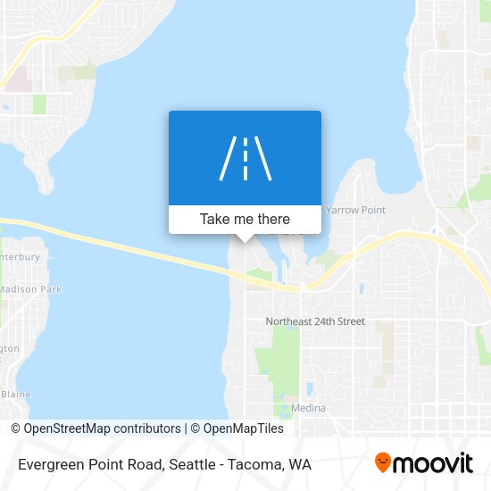 Mapa de Evergreen Point Road