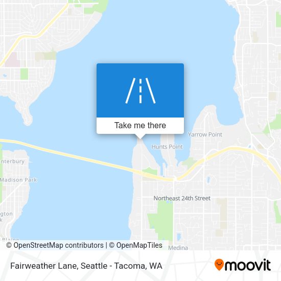 Mapa de Fairweather Lane