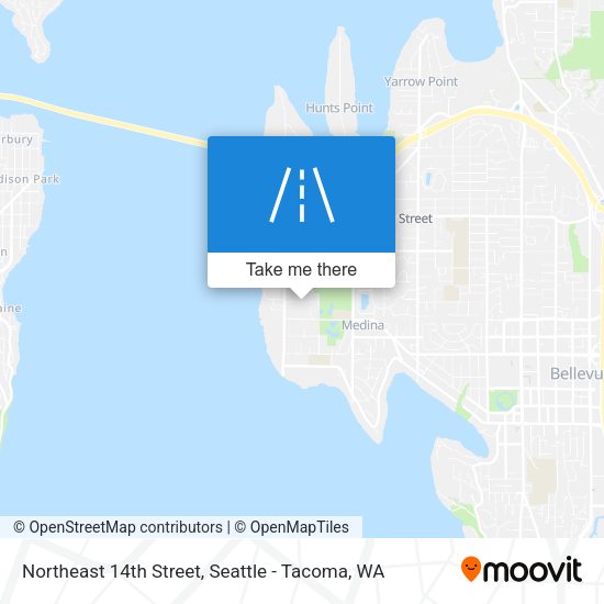 Northeast 14th Street map