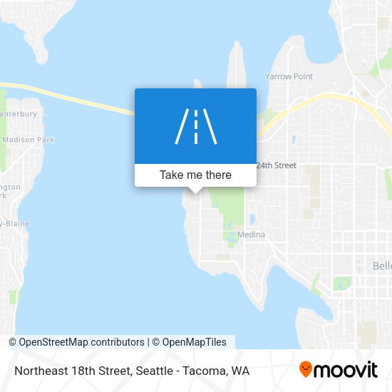 Mapa de Northeast 18th Street