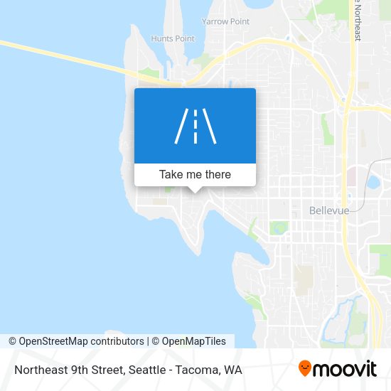 Northeast 9th Street map