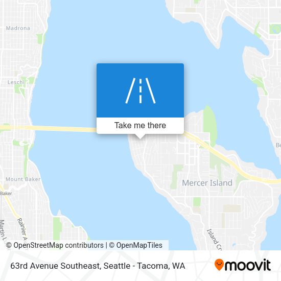 63rd Avenue Southeast map