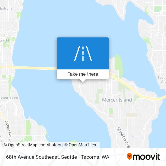 68th Avenue Southeast map