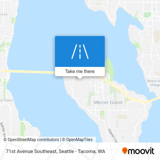 71st Avenue Southeast map