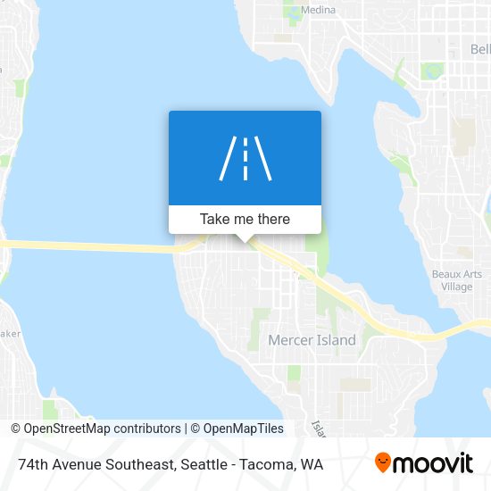 74th Avenue Southeast map