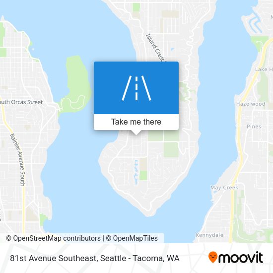 Mapa de 81st Avenue Southeast
