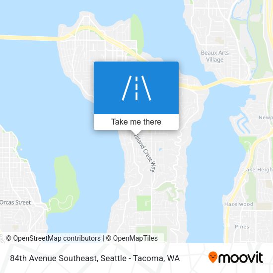 84th Avenue Southeast map