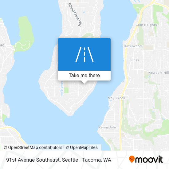 91st Avenue Southeast map
