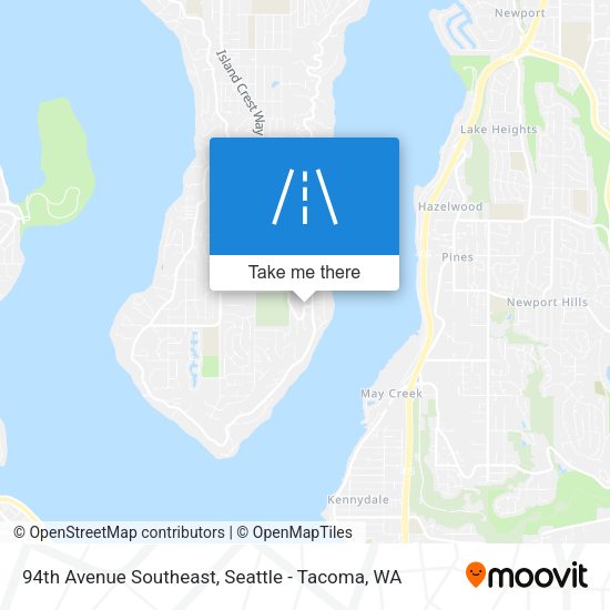 94th Avenue Southeast map