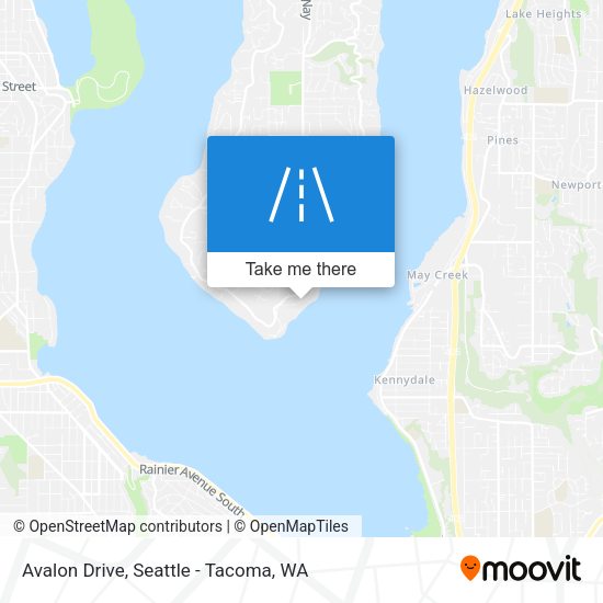 Avalon Drive map