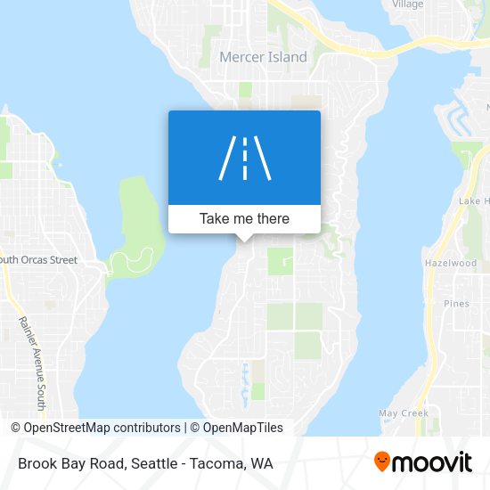 Brook Bay Road map